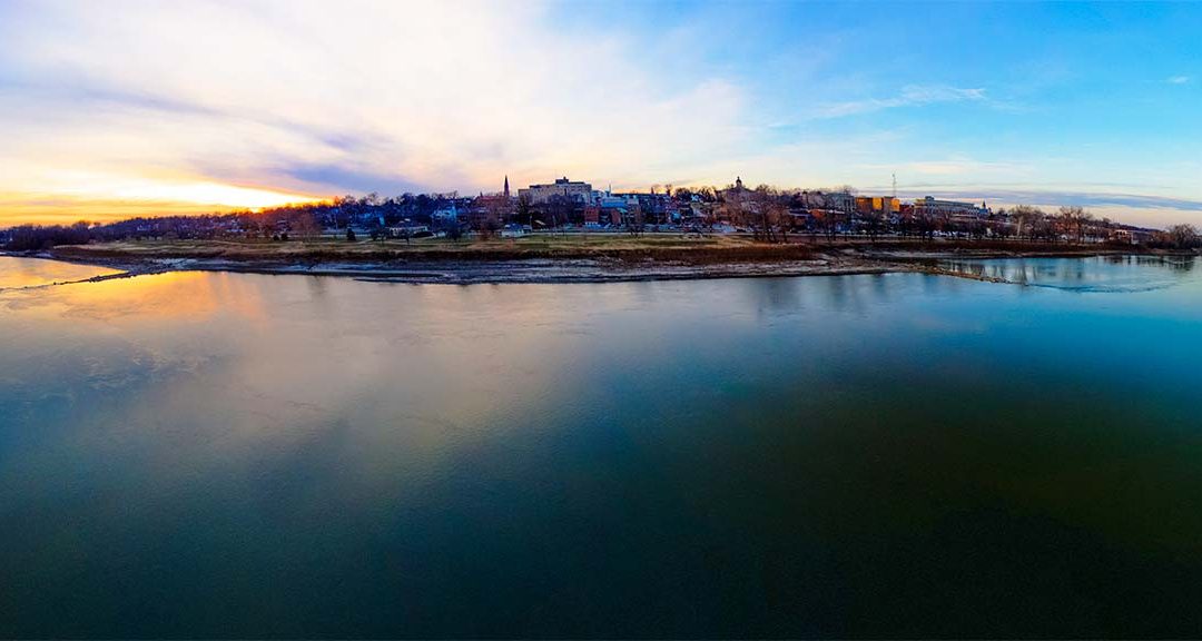 St. Charles Riverfront Sunset